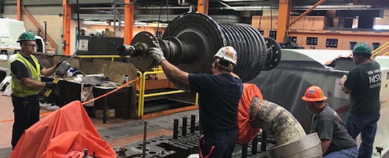 Turbine refurbin' keeps energy surgin' | Infrastructure Planning and